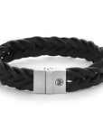 Rebel & and Rose - Armband - Fulletal Braided Blackatt 15mm - RR-M0035-S Heren - PansiteNederland.nl