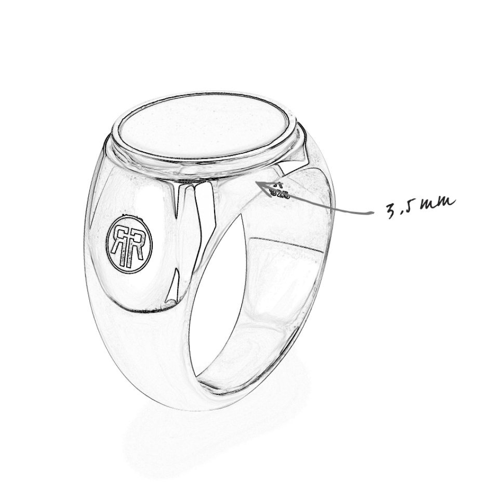 Rebel & Rose Sterling Silver Rings Ring RR-RG028-S – Zwart