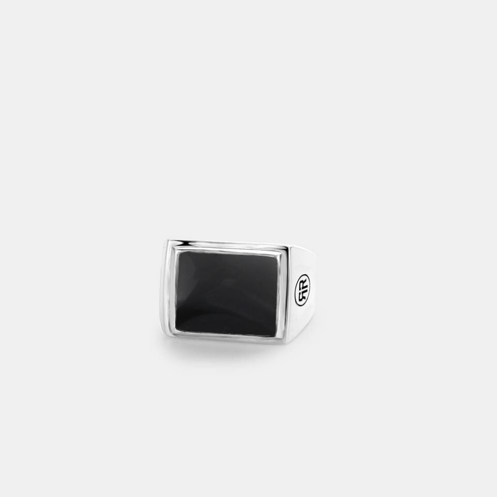 Rebel & Rose Sterling Silver Rings Ring RR-RG030-S – Zwart