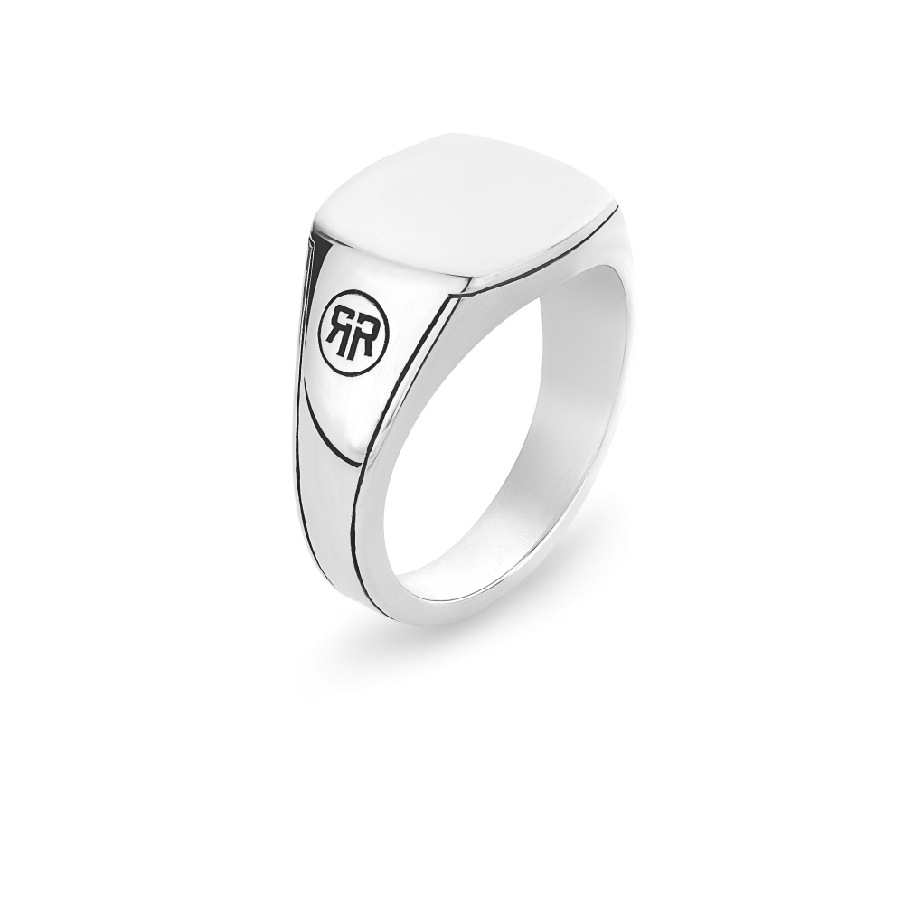 Rebel & Rose Ring Square Silver Shine - RR-RG037-S - PansiteNederland.nl