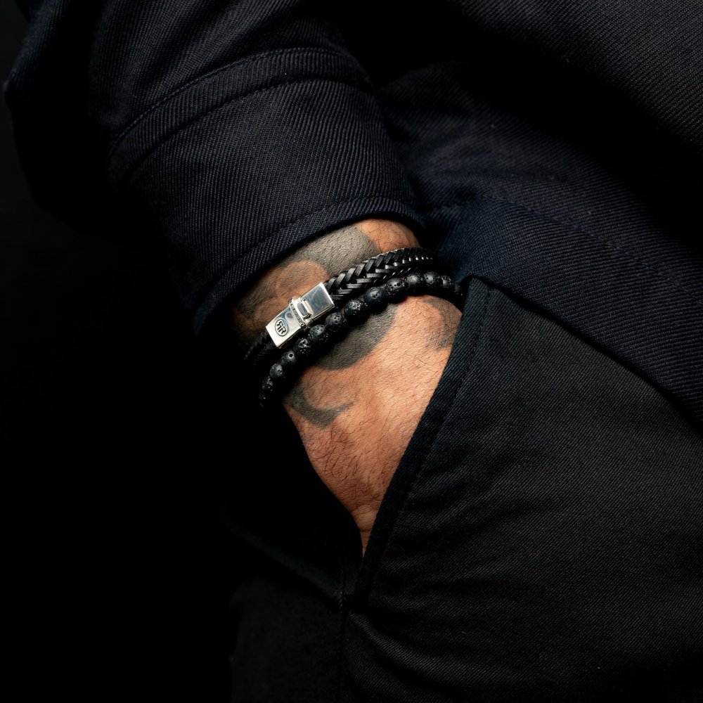 Rebel & Rose Absolutely Leather Armband RR-L0172-S – Zwart