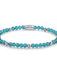 Rebel & Rose armband Mix Blue Summer Glam Rocks - 4mm RR-40164 - PansiteNederland.nl