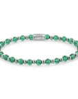 Rebel & Rose Green Morning Glam Rocks Armband RR-40181-S – 4mm Zilver