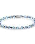 Rebel & Rose Winter Blues Glam Rocks Armband RR-40183-S – 4mm Zilver