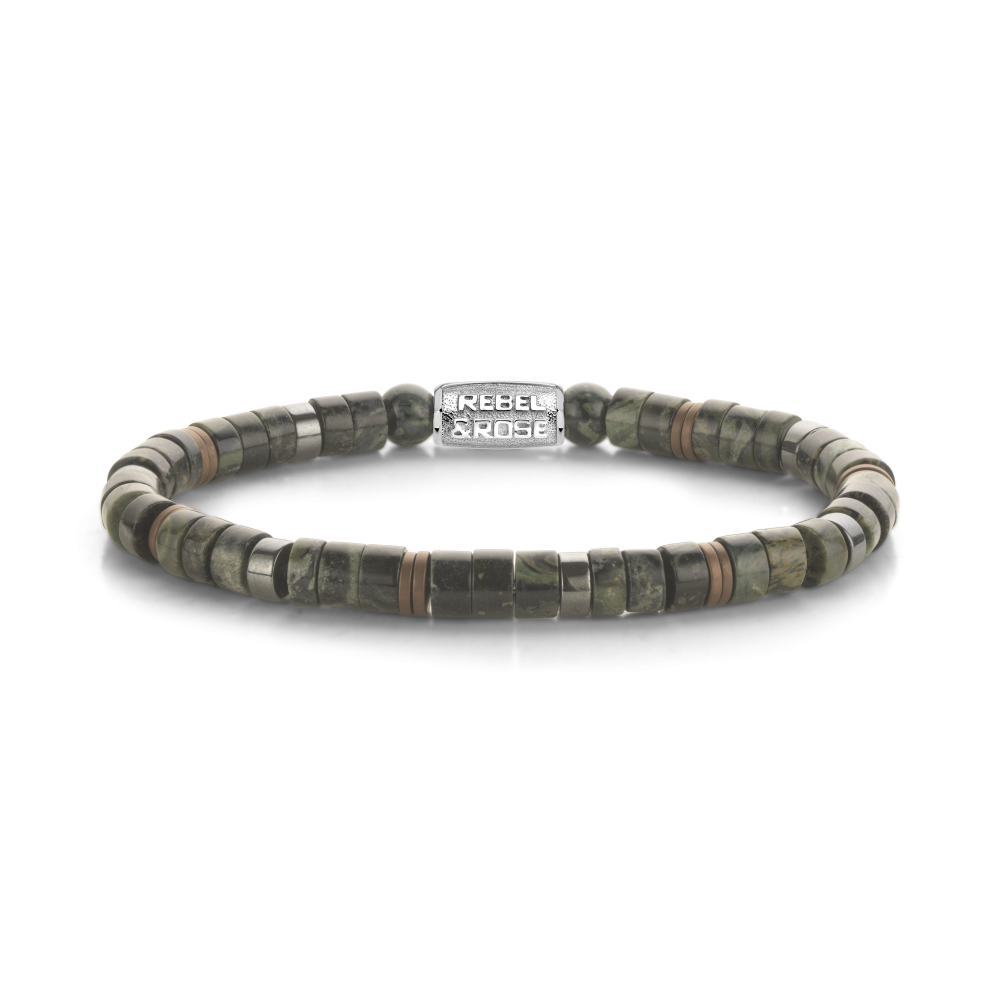 Rebel & Rose No Balls Please 6mm Armband RR-60157-S - Groen