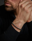 Rebel & Rose Armband Grey Silver Shine DV 6mm Hematiet RR-6DV02-S - PansiteNederland.nl