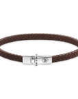 Rebel & & Rose - Armband -  Xtra Small Braided Cognac RR-L0176-S - PansiteNederland.nl