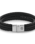 Rebel & & Rose - Armband -  Fulletal Premium Combo 12mm Black RR-M0054-S - PansiteNederland.nl