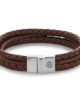 Rebel & & Rose - Armband -  Fulletal Premium Combo 12mm Cognac RR-M0056-S - PansiteNederland.nl