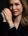 Rebel & Rose Armband Turquoise Delight 4mm 18K Geelgoud Ionplated Unisex RR-40059-G - PansiteNederland.nl