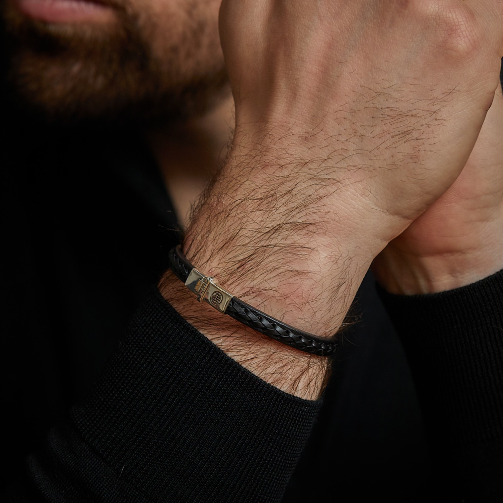 Rebel & Rose Absolutely Leather Armband RR-L0142-S – Zwart