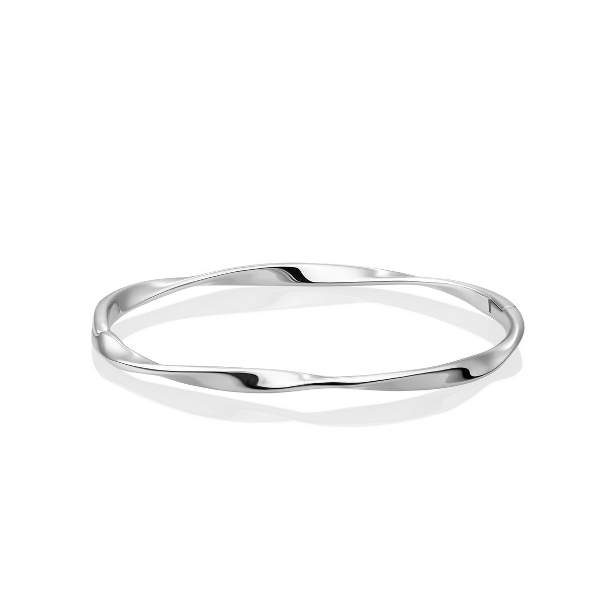 Sparkling Jewels Armband | Fuse Bangle rhodium plated - silver - 19cm SB-BAS-01-019 - PansiteNederland.nl