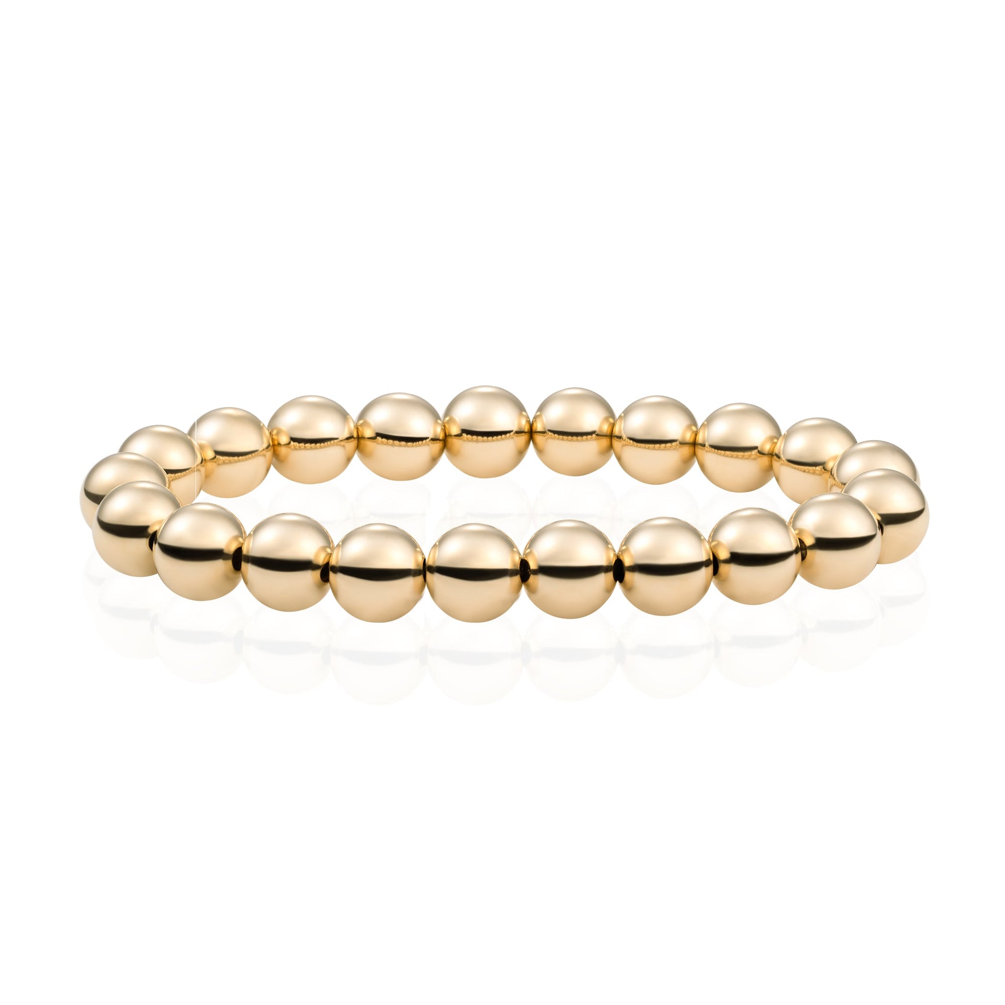 Sparkling Jewels armband Gold plated Saturn 8mm SB-G-8MM-ADD, exclusief en kwalitatief hoogwaardig. Ontdek nu!