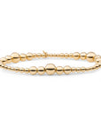 Sparkling Jewels armband Wave Mix Gold SB-G-MIX-04 - PansiteNederland.nl