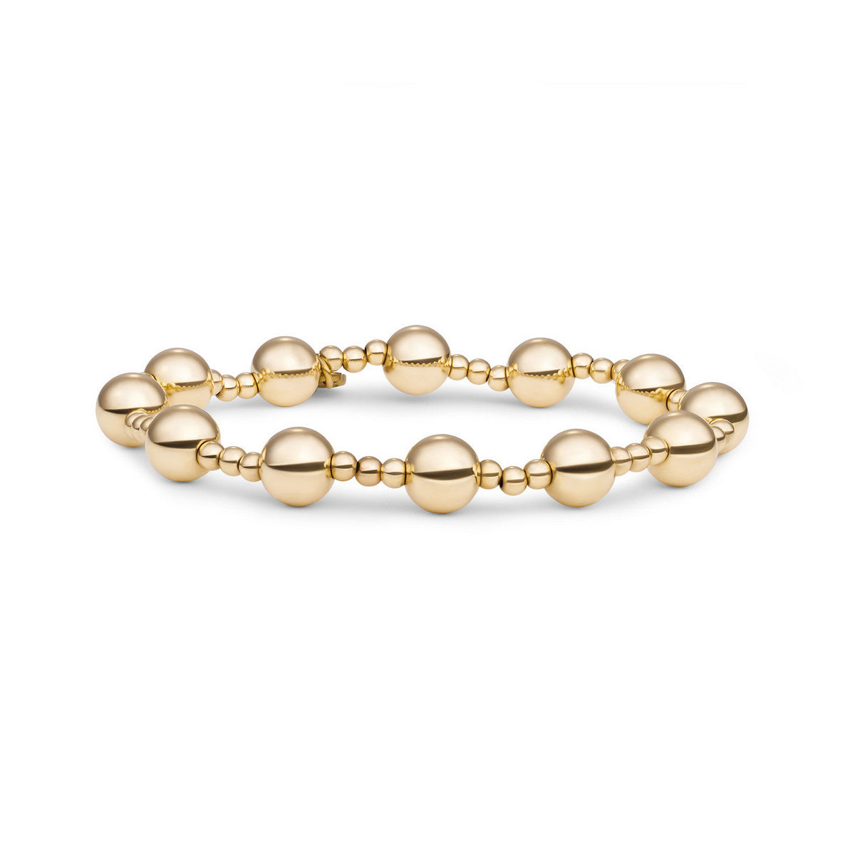 Sparkling Jewels Armband Bold Mix Gold - 8/3 mm SB-G-MIX-06 Goudkleurig