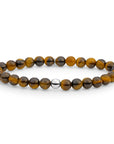 Sparkling Jewels Armband Tiger Eye Saturn large - Silver 6mm SB-GEM09-ADD-6MM - PansiteNederland.nl