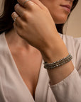 Sparkling Jewels Armband Labradorite Saturn large - Silver 6mm SB-GEM18-ADD-6MM - PansiteNederland.nl