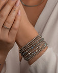 Sparkling Jewels Armband Labradorite Saturn large - Silver 6mm SB-GEM18-ADD-6MM - PansiteNederland.nl