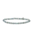 Sparkling Jewels armband Labradorite Roundel Interstellar - Silver SB-GEM18-MIX-RDL - PansiteNederland.nl