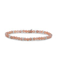 Sparkling Jewels armband Sunstone Roundel Interstellar - Silver SB-GEM58-MIX-RDL - PansiteNederland.nl