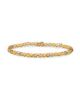 Sparkling Jewels armband Light Gold Citrine Quartz Roundel Interstellar - Silver SB-GEM65-MIX-RDL - PansiteNederland.nl