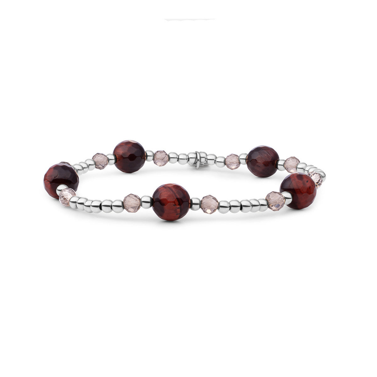 Sparkling Jewels Armband Multi Gem Interstellar 8mm SB-MULTI04-8MM-MIX Zilverkleurig