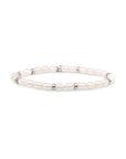 Sparkling Jewels armband Pearl Roundel Interstellar - Silver SB-PEARL-MIX-RDL - PansiteNederland.nl