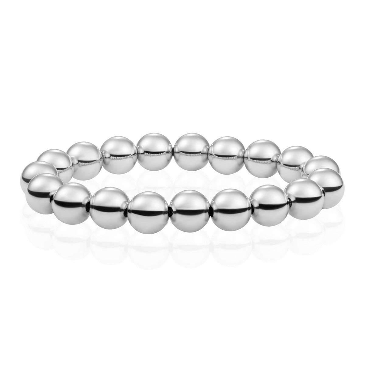 Sparkling Jewels Armband Silver Saturn Extra Large - 10mm SB-S-10MM-ADD - PansiteNederland.nl