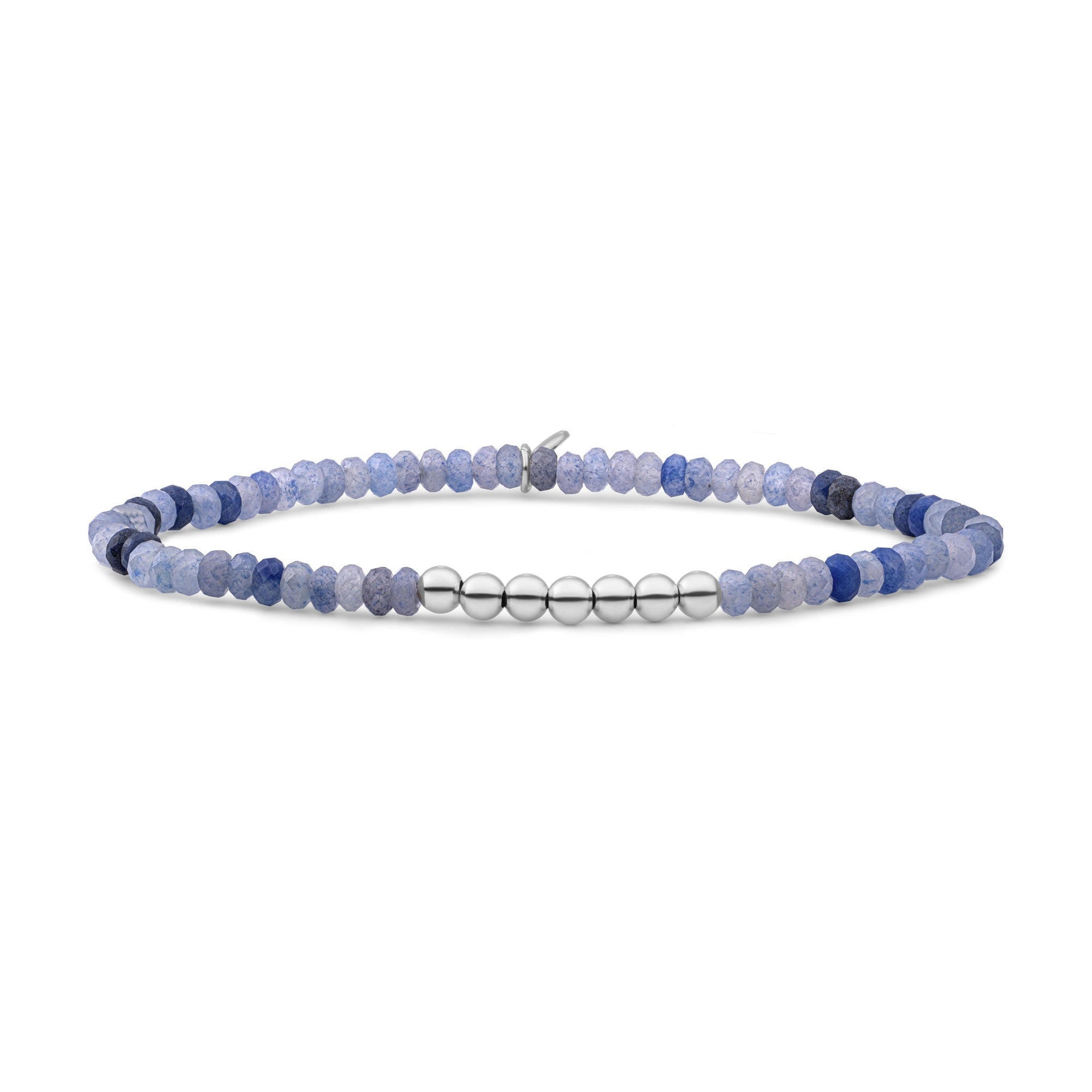 Sparkling Lewels armband Blue Aventurine 4mm Reverse Universe - Silver SB-S-4MM-RLI-G37 - PansiteNederland.nl