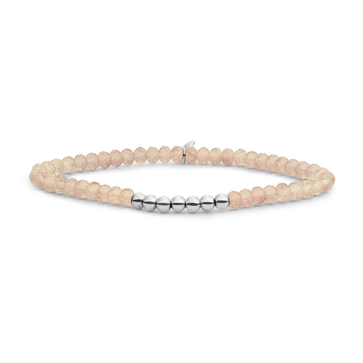 Sparkling Jewels Armband Citrienkwarts SB-S-4MM-RLI-G65 Zilverkleurig