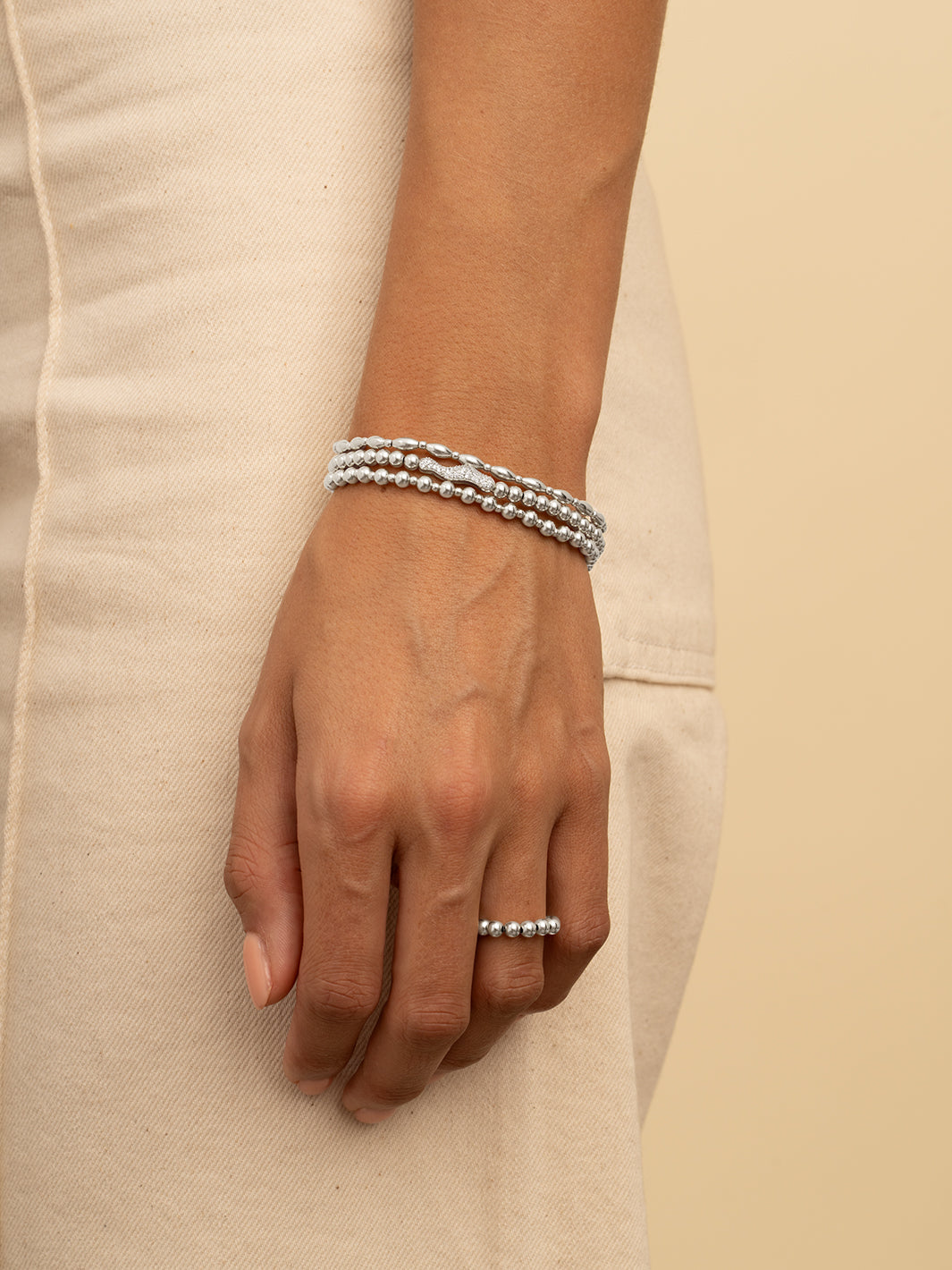 Sparkling Jewels Armband Pavé Twirl Zirkonia SB-S-4MM-TWRL Zilverkleurig
