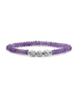Sparkling Jewels armband Amethyst Fuse beads - Silver - 6mm SB-S-6MM-FUSE-G05 - PansiteNederland.nl