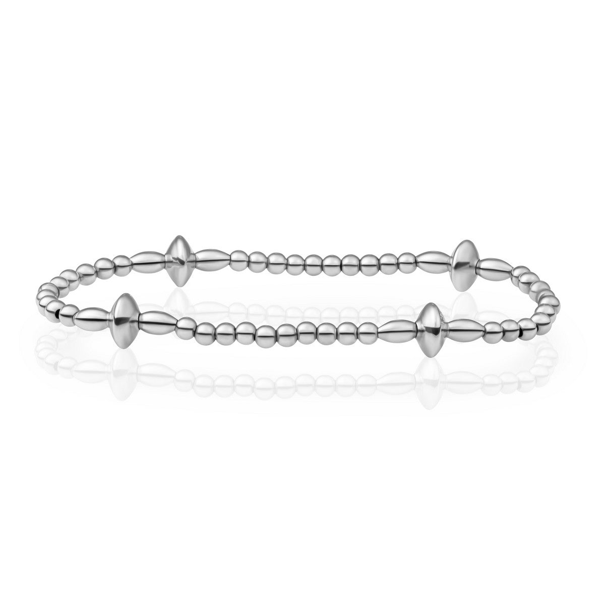 Sparkling Jewels Armband Cone Mix Silver SB-S-MIX-03 - PansiteNederland.nl