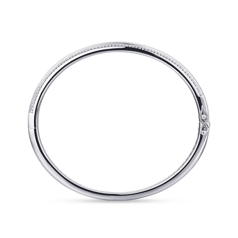 Gisser Bangle Zilver Gerhodineerd Zirkonia Wit 60 mm – SB31 – foto 4