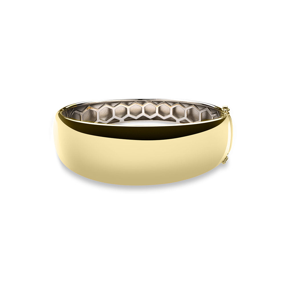 Gisser Bangle Zilver Geel Verguld 60 mm – SB32Y