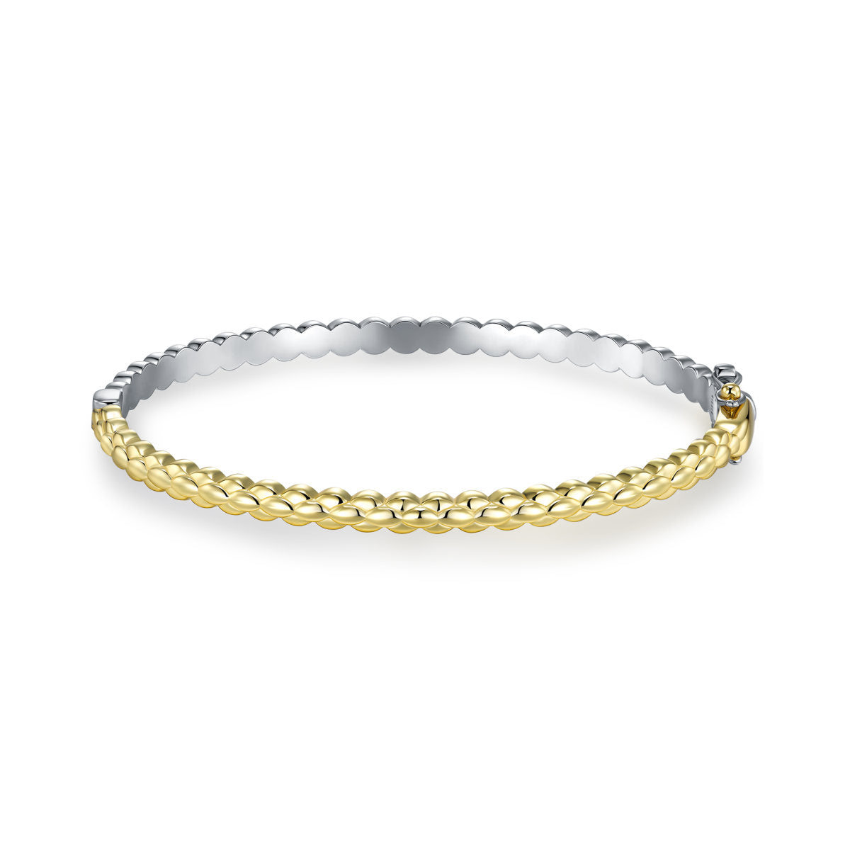 Gisser Bangle Zilver Verguld Bicolor – SB34Y