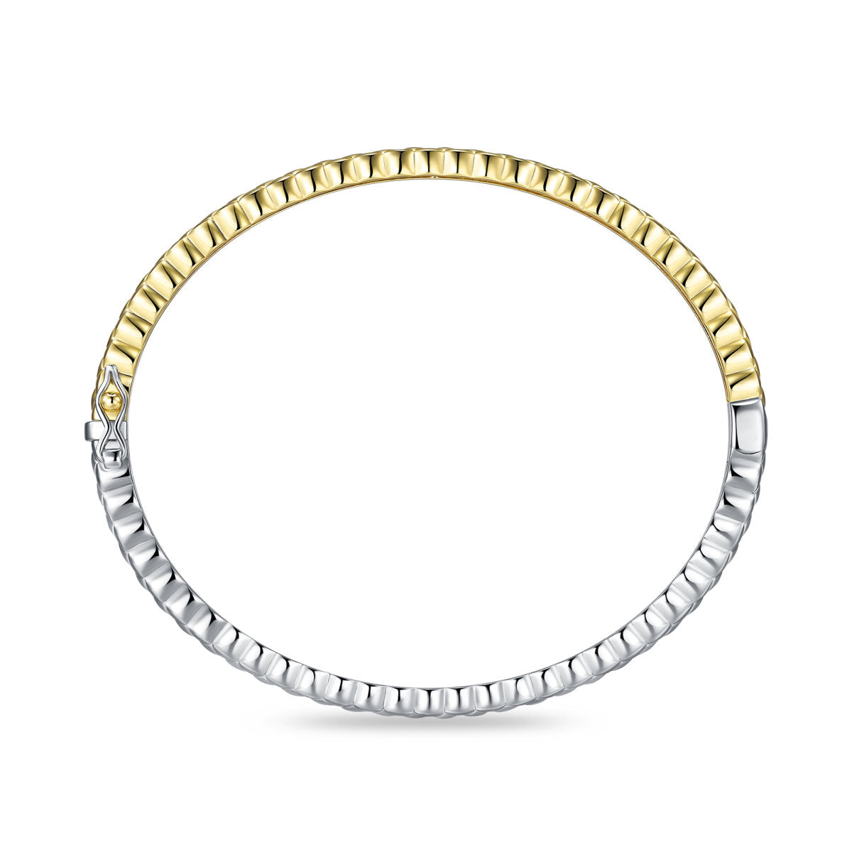 Gisser Bangle Zilver Verguld Bicolor – SB34Y – foto 4