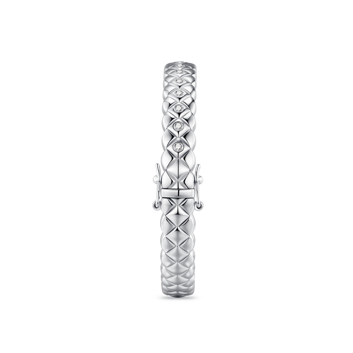 Gisser Bangle Zilver Gerhodineerd Zirkonia Wit – SB35/8 – foto 3