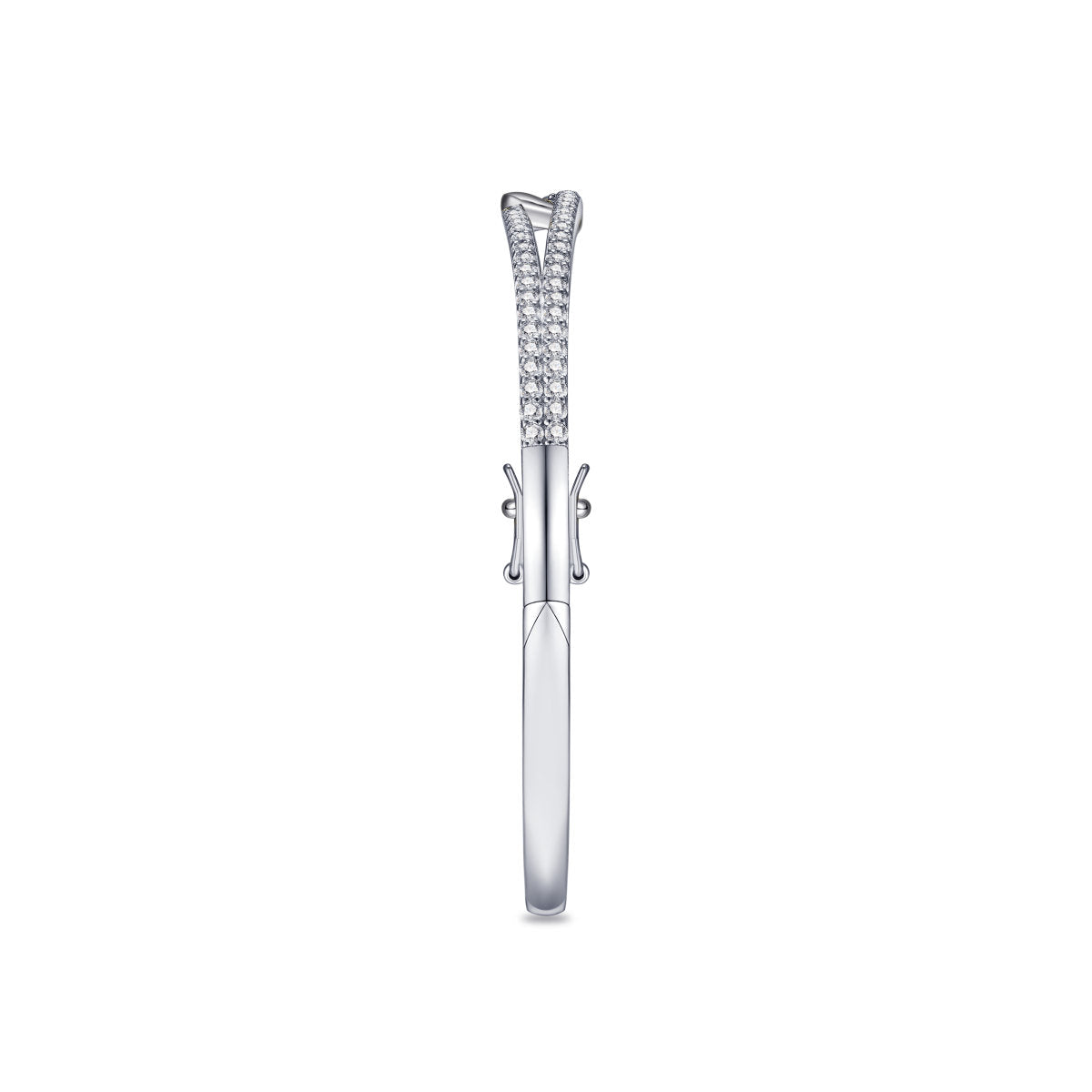 Gisser Bangle Zilver Gerhodineerd Zirkonia Wit – SB36 – foto 3