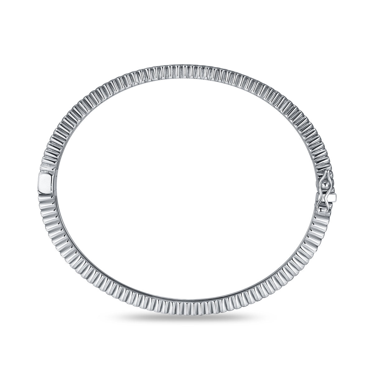 Gisser Bangle Zilver Gerhodineerd Zirkonia Wit – SB37 – foto 4