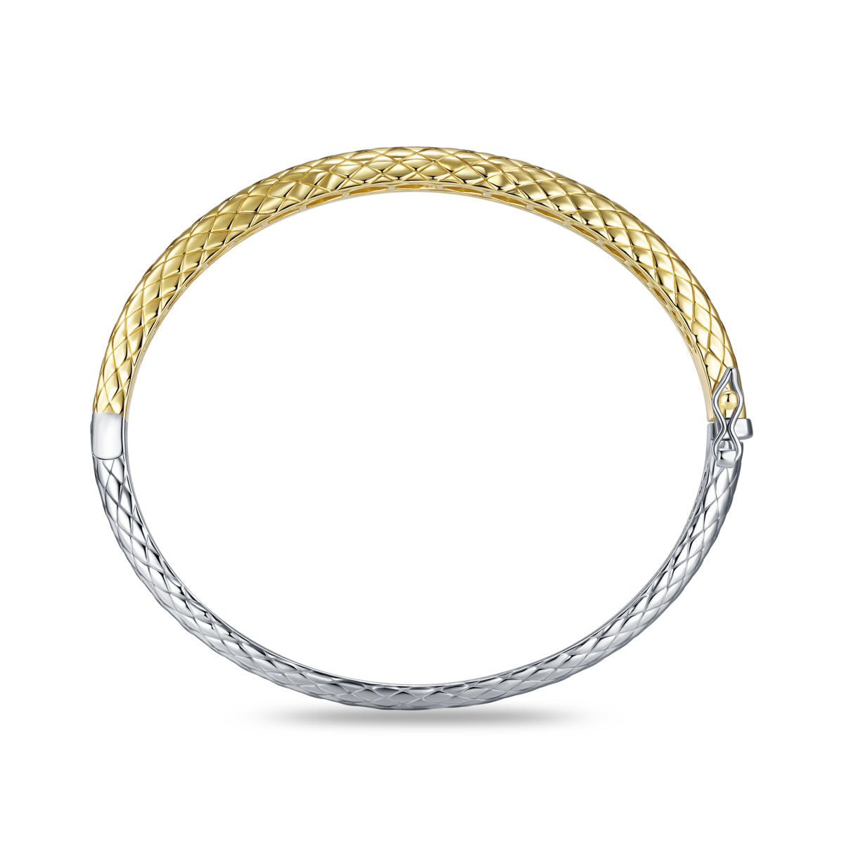 Gisser Bangle Zilver Verguld Bicolor – SB38Y – foto 4