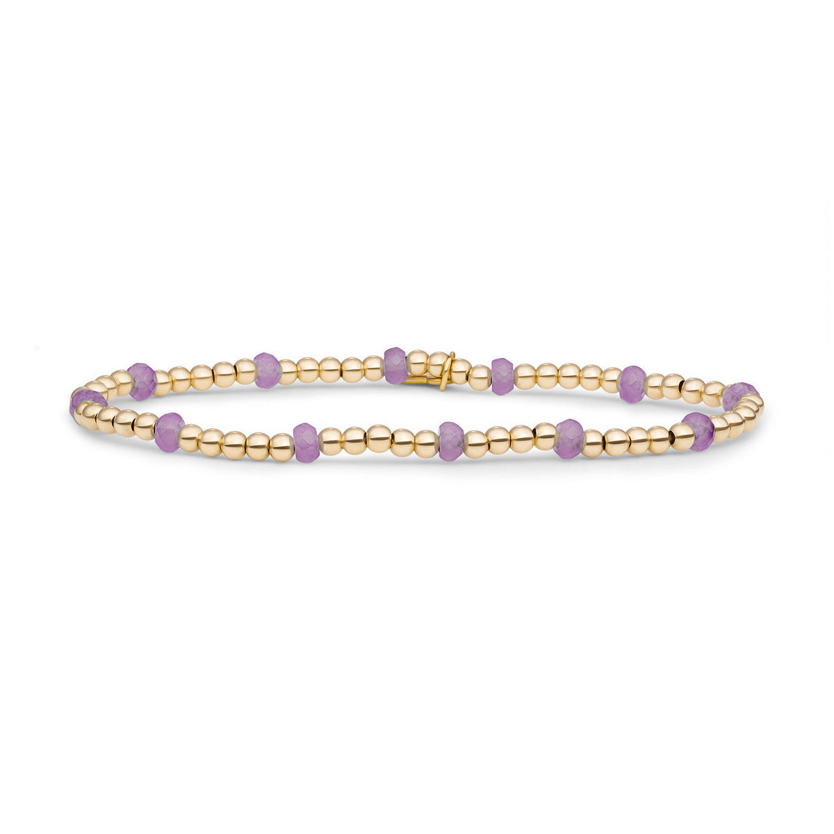 Sparkling Jewels Armband Amethist SBG-GEM05-MIX-FCTRDL Goudkleurig