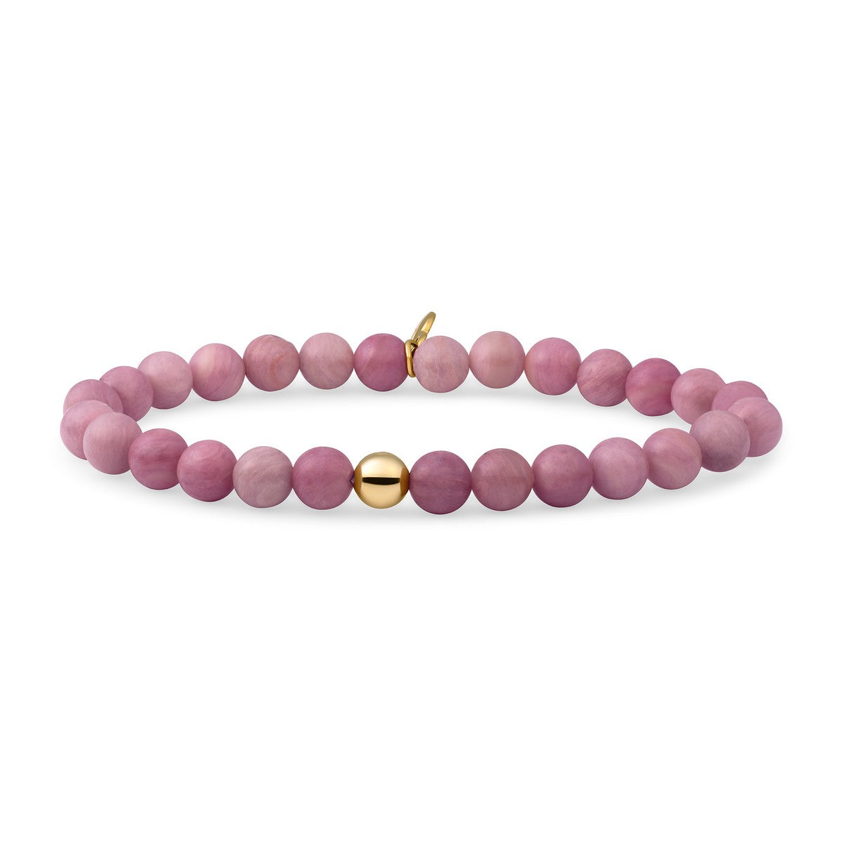 Sparkling Jewels Armband - Pink Rhodonite Saturn large - Gold 6mm - SBG-GEM24-ADD-6MM, exclusief en kwalitatief hoogwaardig. Ontdek nu!