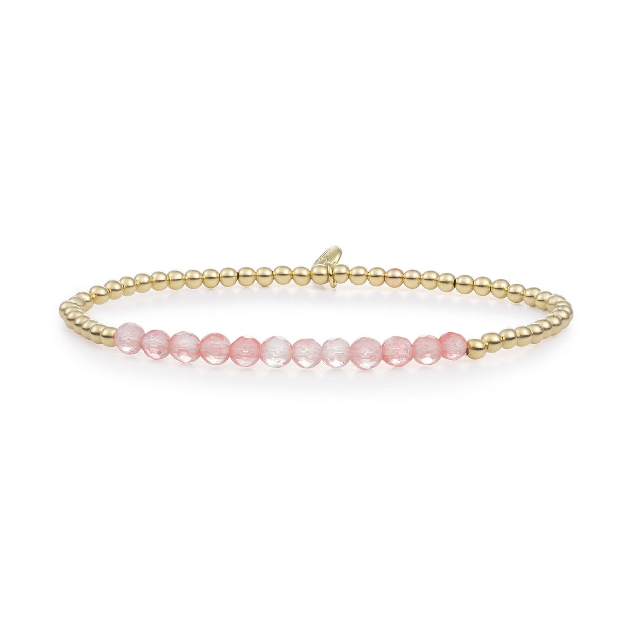 Sparkling Jewels Armband Cherry Quartz Universe - Gold 3mm SBG-GEM25-3MM-LINE - PansiteNederland.nl