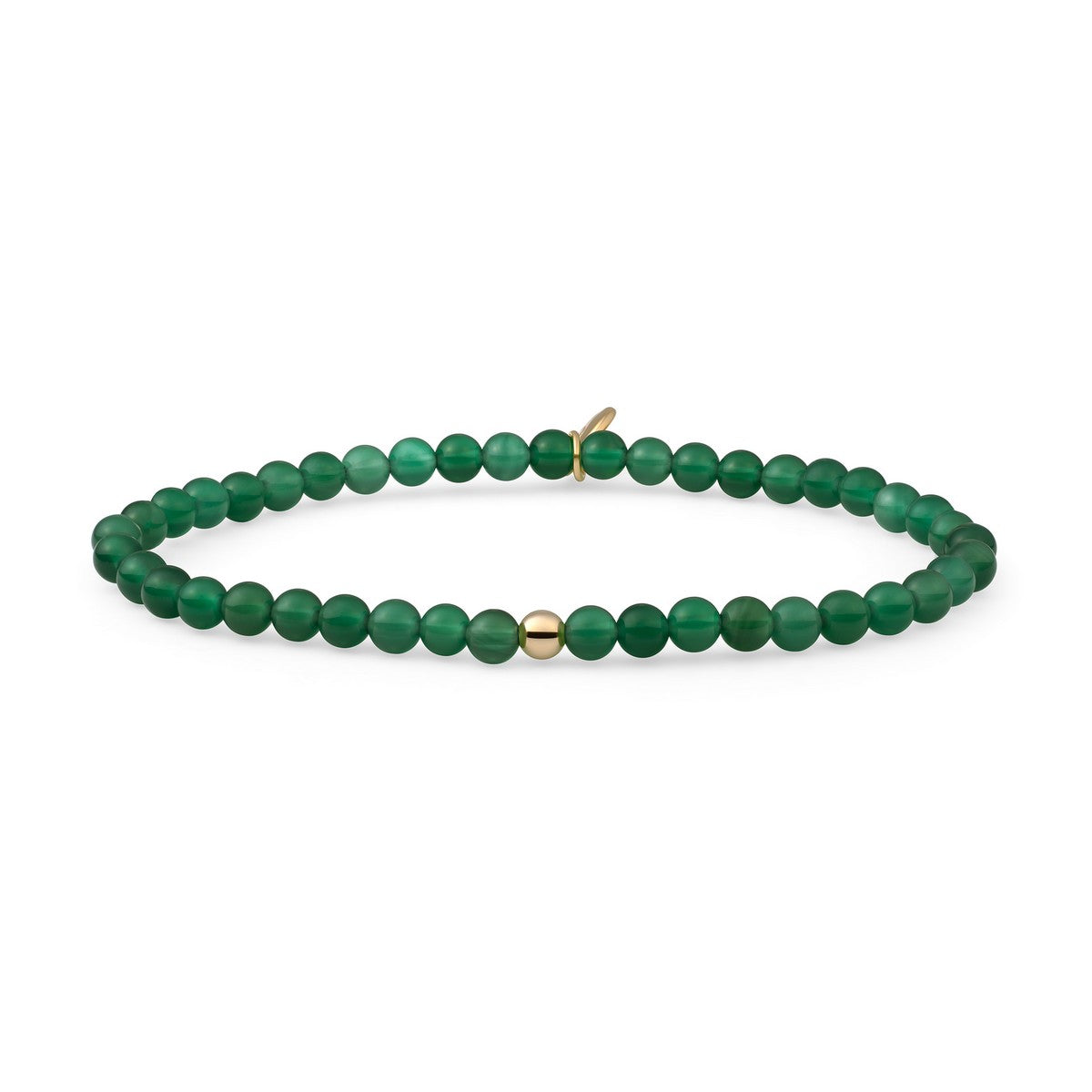 Sparkling Jewels - Armband: Green Onyx Saturn small - Gold 4mm SBG-GEM53-ADD-4MM, exclusief en kwalitatief hoogwaardig. Ontdek nu!