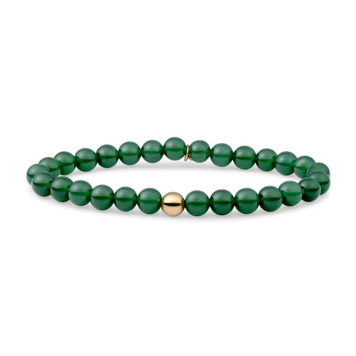 Sparkling Jewels - Armband: Green Onyx Saturn large - Gold 6mm - SBG-GEM53-ADD-6MM, exclusief en kwalitatief hoogwaardig. Ontdek nu!