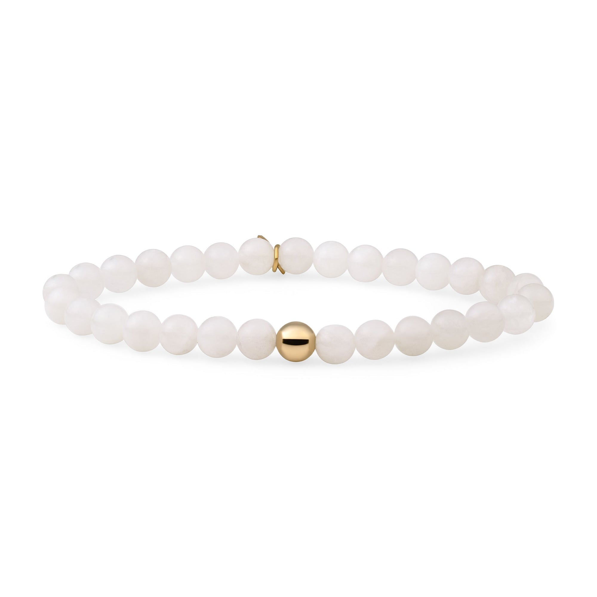 Sparkling Jewels Armband Moonstone Saturn large - Gold 6mm SBG-GEM54-ADD-6MM - PansiteNederland.nl