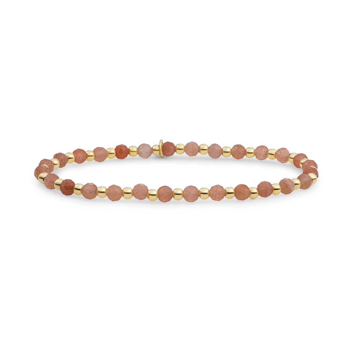 Sparkling Jewels Armband | Sunstone Interstellar - Gold 3mm SBG-GEM58-3MM-MIX - PansiteNederland.nl