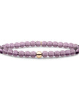 Sparkling Lewels armband Aubergine Quartz Saturn large - Silver - 6mm SB-GEM59-ADD-6MM - PansiteNederland.nl