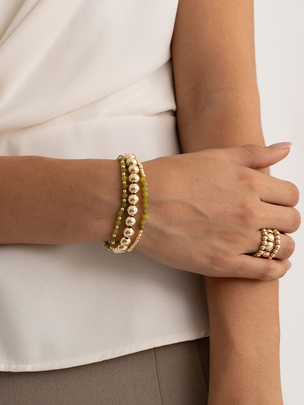 Sparkling Jewels Armband Southern SBG-GEM61-3MM-LINE Goudkleurig